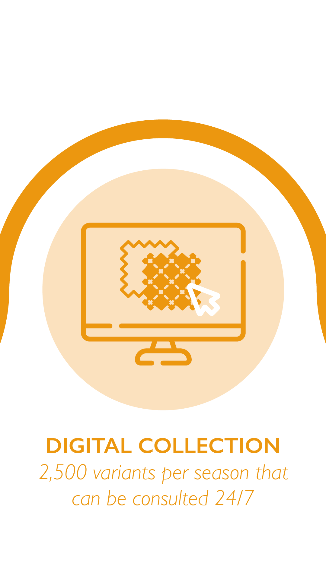 Digital collection: 2500 variants per season that can be consulted 24/7